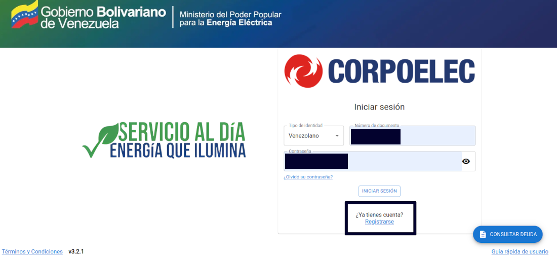 registro corpoelec
