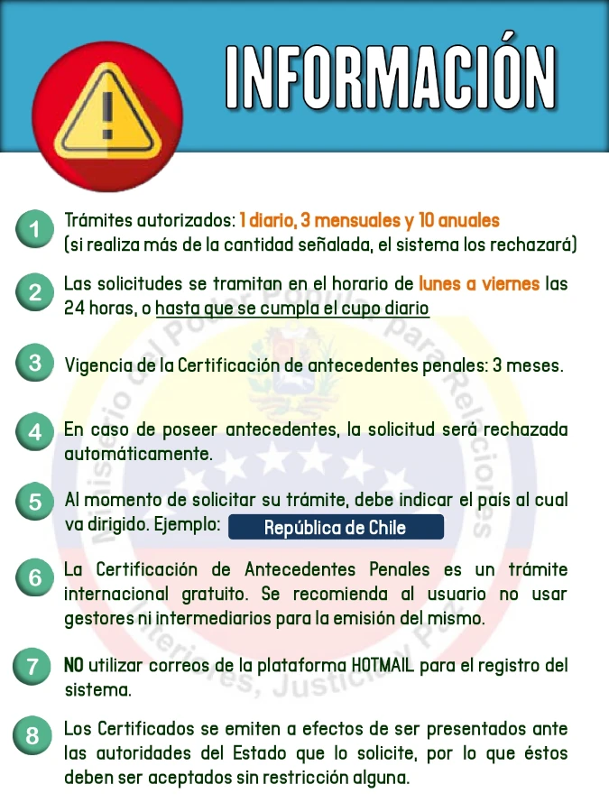 información antecedentes